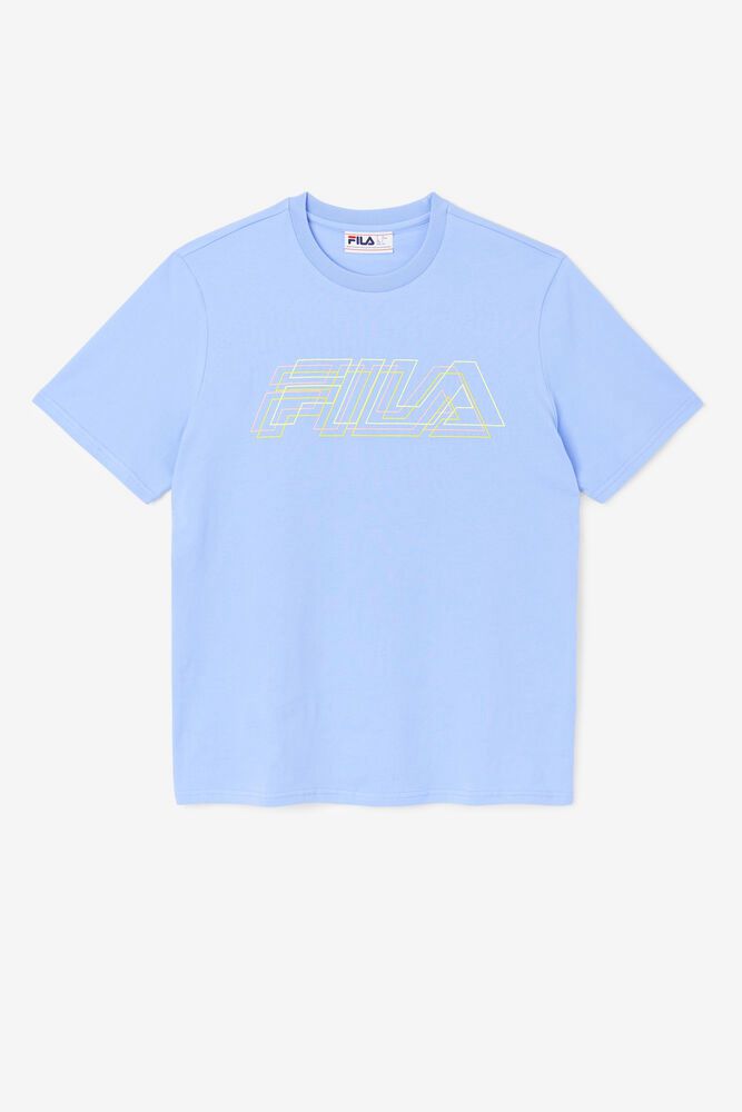 Fila T-Shirt Mens Blue - Lakosa - Philippines 3024918-TR